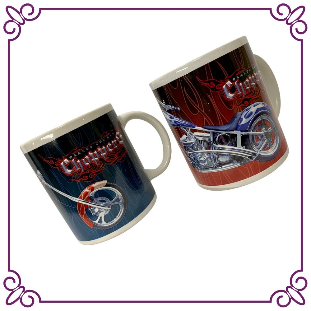 Orange County Choppers TWO Coffee Mug Set 2004